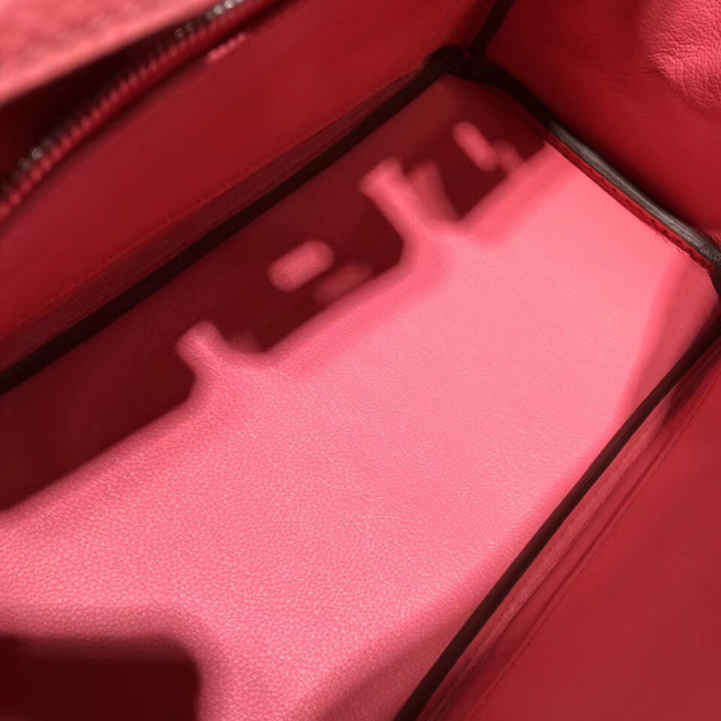 エルメス バーキン25 ローズリップスティック トゴ シルバー金具