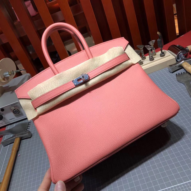 エルメス バーキン25 フラミンゴ トゴ シルバー金具