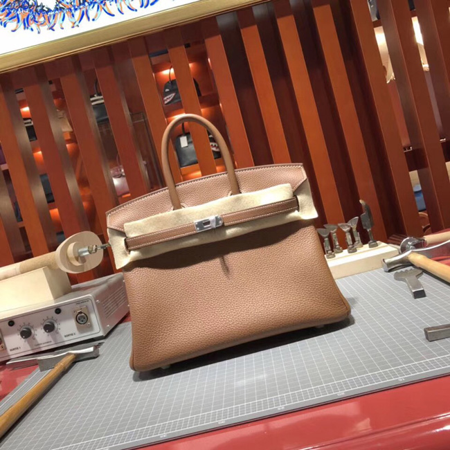 エルメス バーキン25 ゴールド トゴ シルバー金具