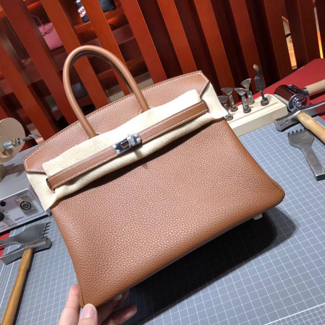 エルメス バーキン25 ゴールド トゴ シルバー金具