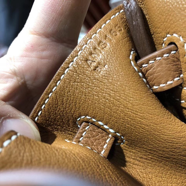 エルメス バーキン25 ゴールド トゴ シルバー金具