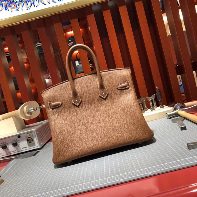 エルメス バーキン25 ゴールド トゴ シルバー金具