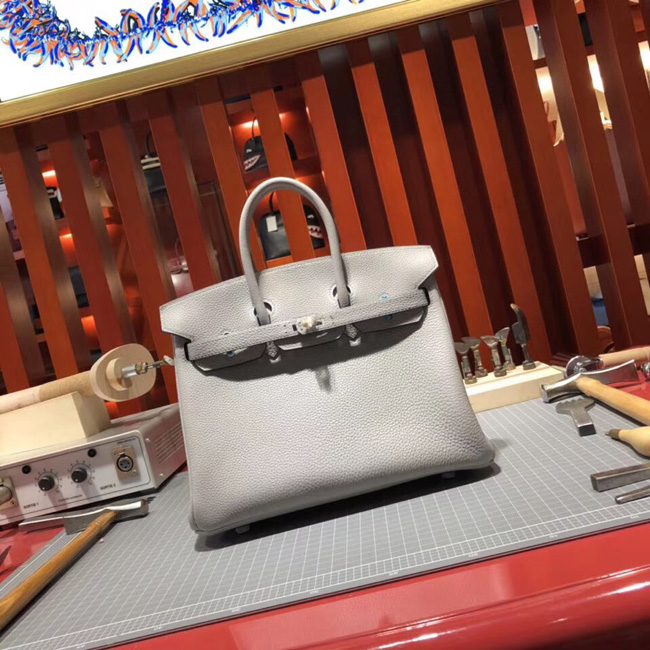 エルメス バーキン25 ベトン トゴ シルバー金具