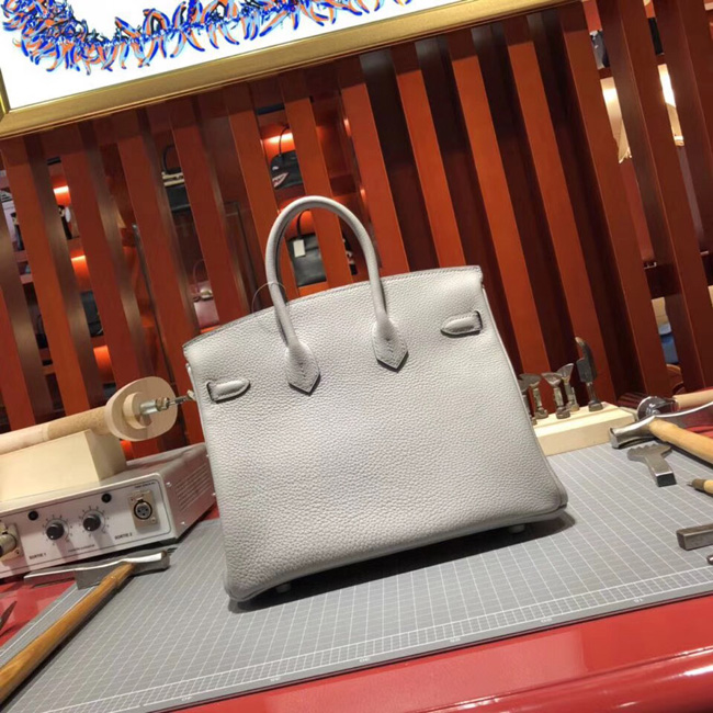 エルメス バーキン25 ベトン トゴ シルバー金具