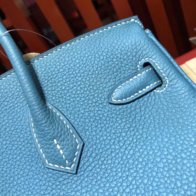 エルメス バーキン25 ブルージーン トゴ ゴールド金具