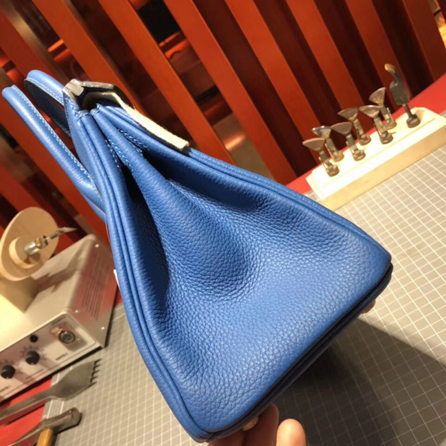 エルメス バーキン25 ブルータラサ トゴ ゴールド金具