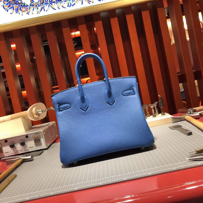 エルメス バーキン25 ブルータラサ トゴ ゴールド金具