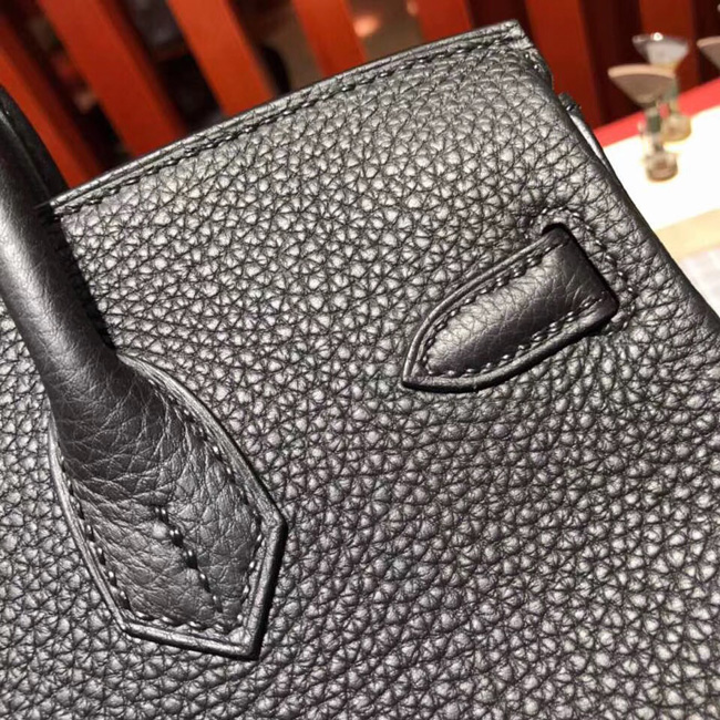 エルメス バーキン25 ブラック トゴ シルバー金具
