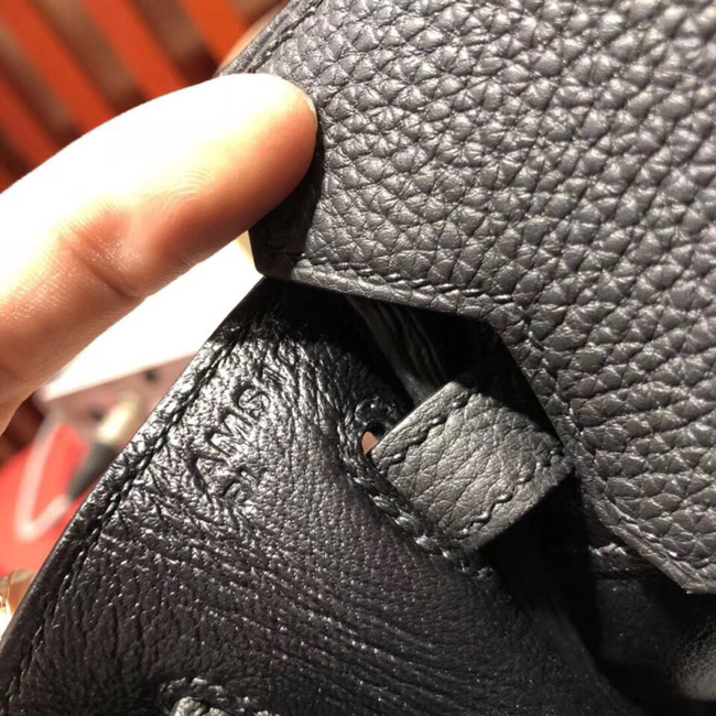 エルメス バーキン25 ブラック トゴ シルバー金具