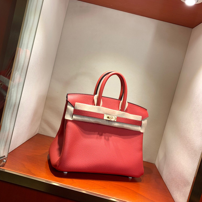 エルメス バーキン25 ゼラニウム トゴ ゴールド金具