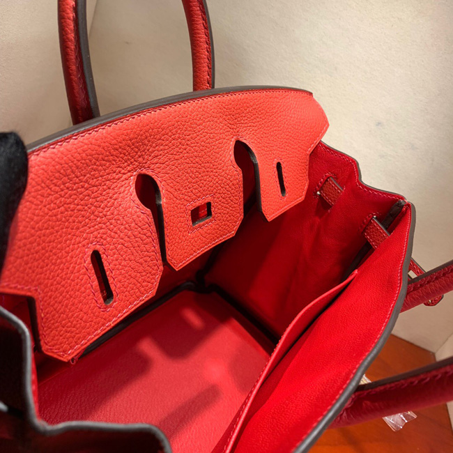 エルメス バーキン25 ゼラニウム トゴ ゴールド金具