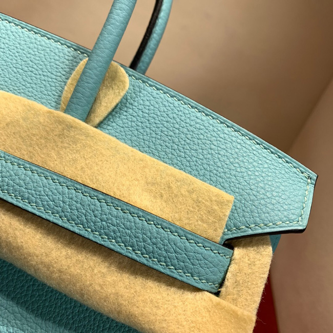 エルメス バーキン25 ブルーアトール トゴ ゴールド金具
