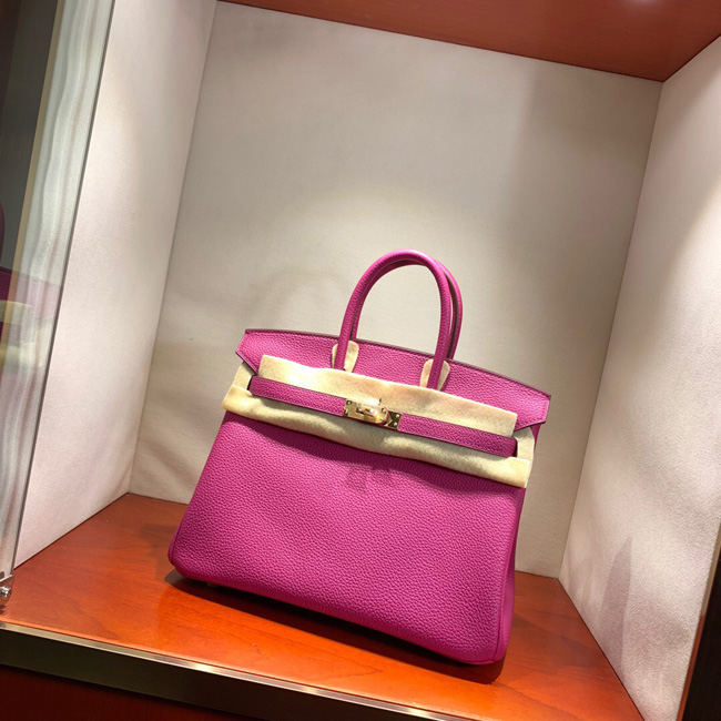 エルメス バーキン25 ローズパープル トゴ ゴールド金具