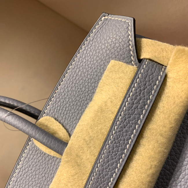 エルメス バーキン25 ブルーラン トゴ ゴールド金具
