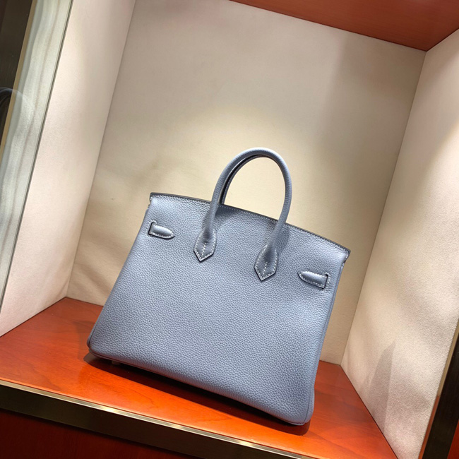 エルメス バーキン25 ブルーラン トゴ ゴールド金具