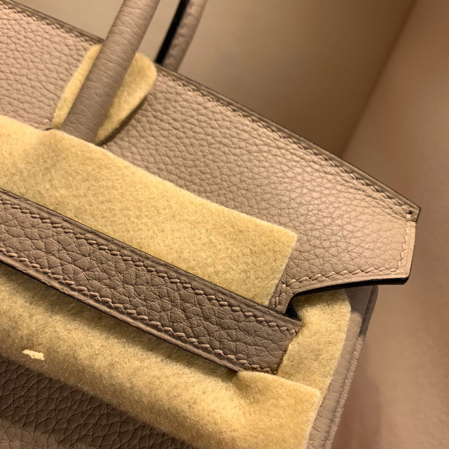 エルメス バーキン25 トレンチ トゴ ゴールド金具