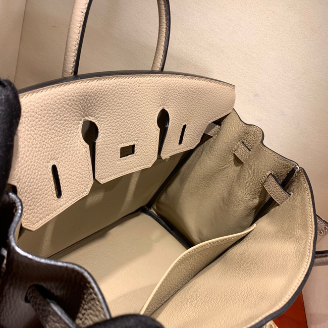 エルメス バーキン25 トレンチ トゴ ゴールド金具