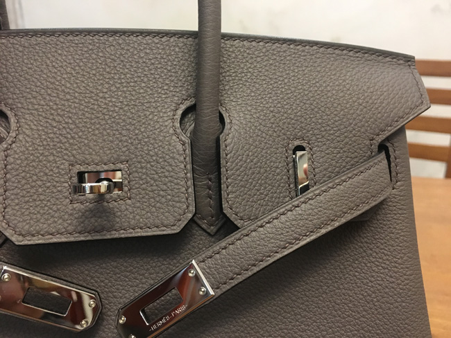 エルメス バーキン25 エタン トゴ シルバー金具