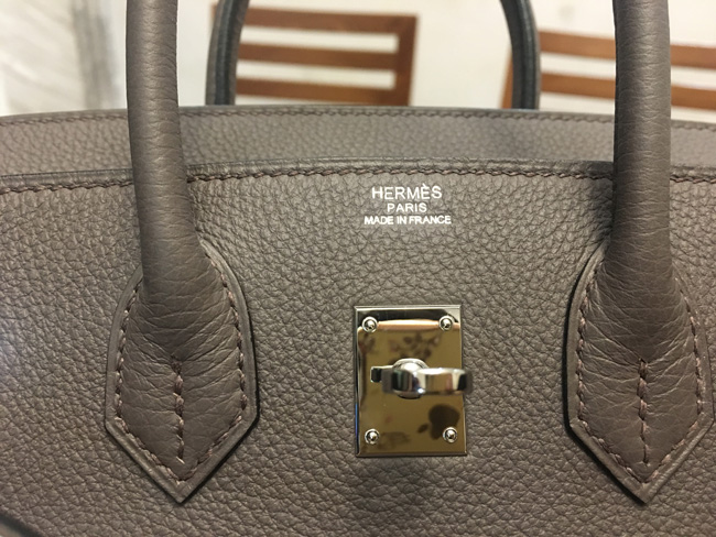 エルメス バーキン25 エタン トゴ シルバー金具