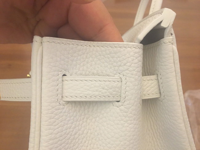 エルメス バーキン25 ホワイト トゴ ゴールド金具