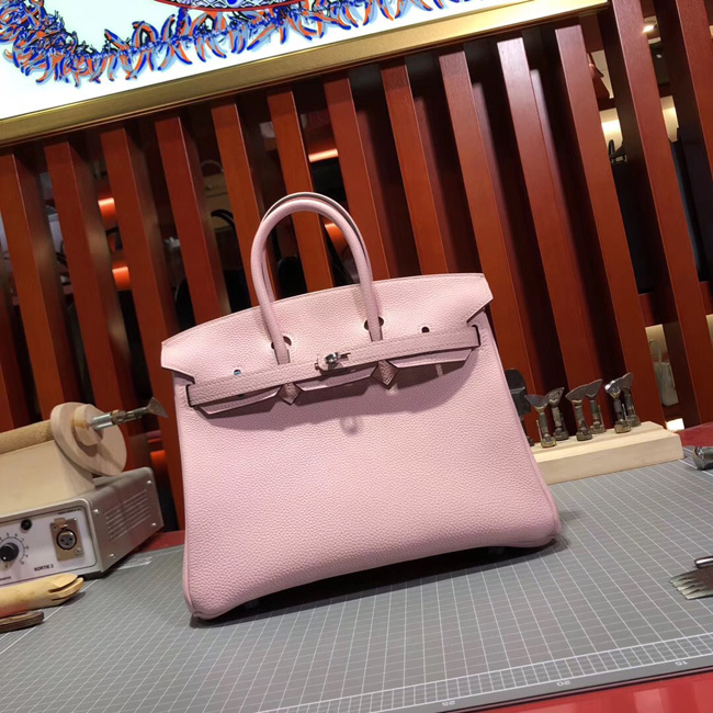 エルメス バーキン25 ローズサクラ トゴ シルバー金具