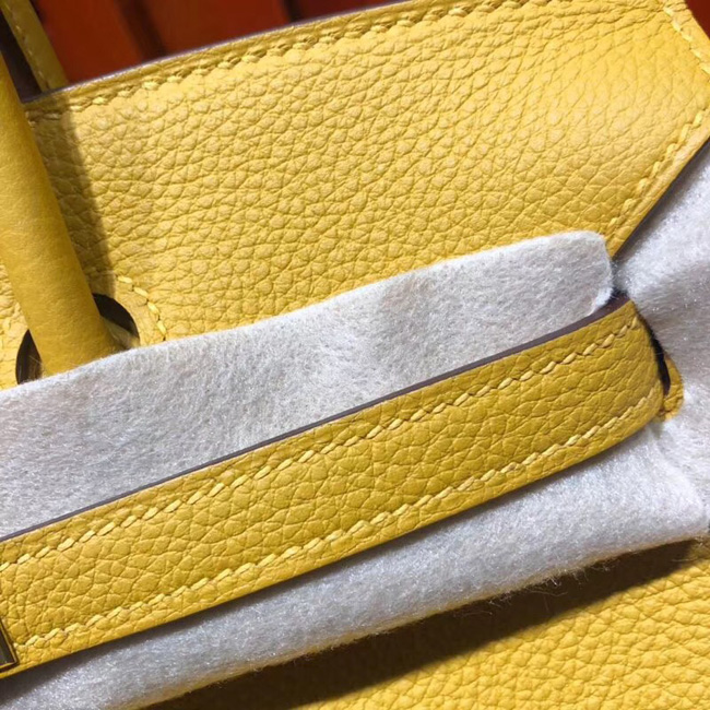 エルメス バーキン25 ジョーヌアンブル トゴ シルバー金具