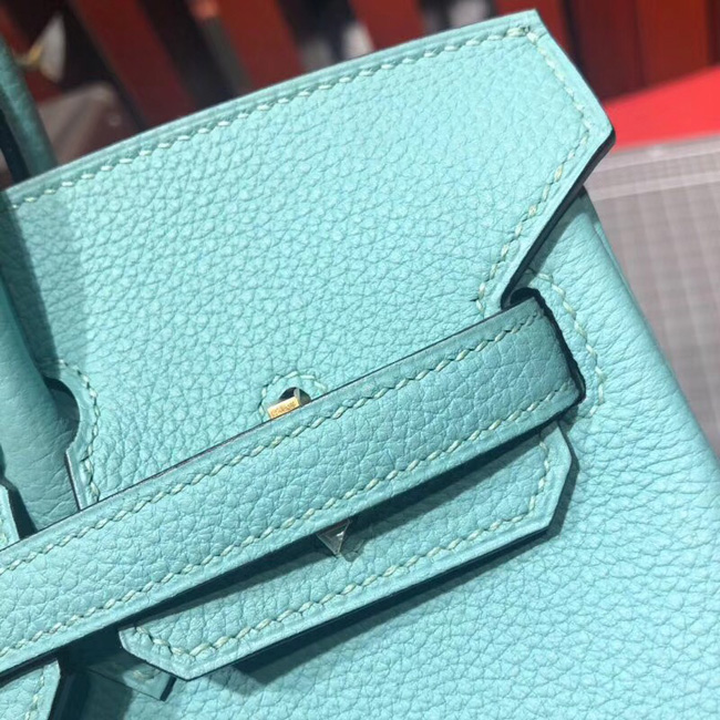 エルメス バーキン25 ブルーアトール トゴ シルバー金具