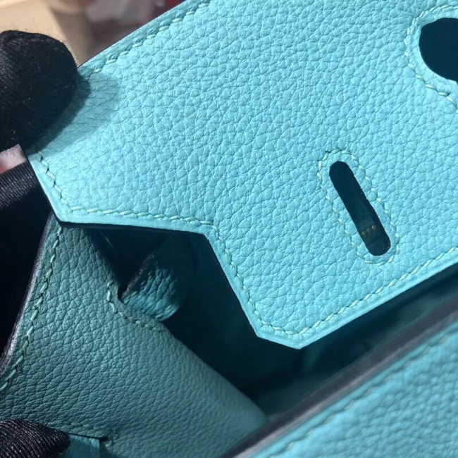 エルメス バーキン25 ブルーアトール トゴ シルバー金具