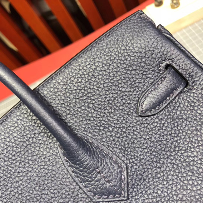 エルメス バーキン25 ブルーニュイ トゴ ゴールド金具