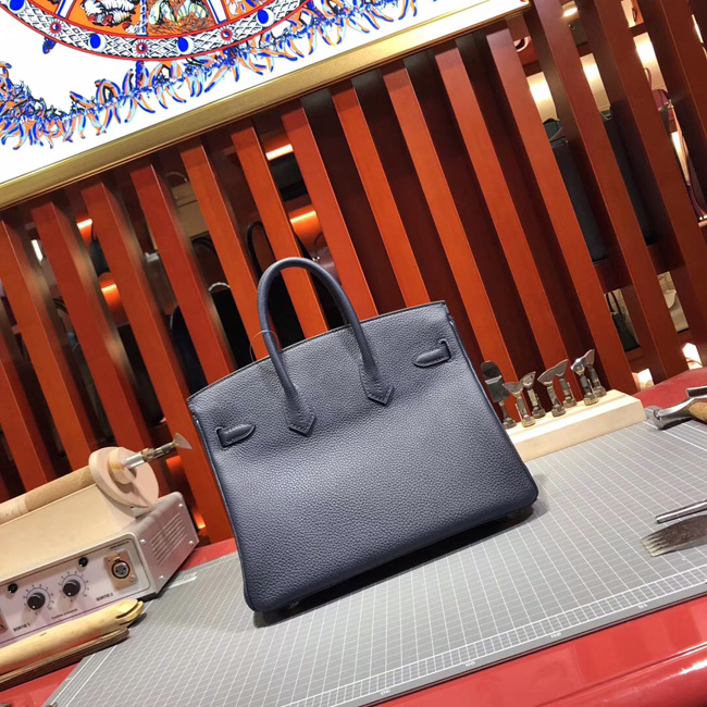 エルメス バーキン25 ブルーニュイ トゴ ゴールド金具
