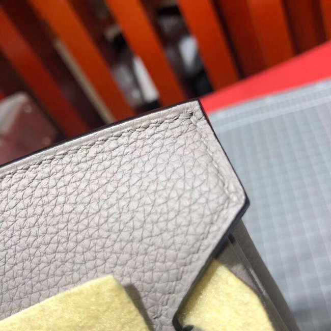 エルメス バーキン25 ブルーグラシエ トゴ シルバー金具