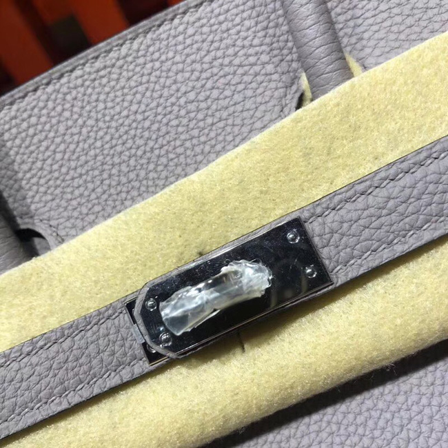 エルメス バーキン25 ブルーグラシエ トゴ シルバー金具