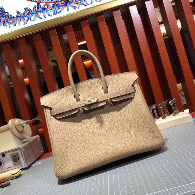 エルメス バーキン25 タバックキャメル トゴ ゴールド金具
