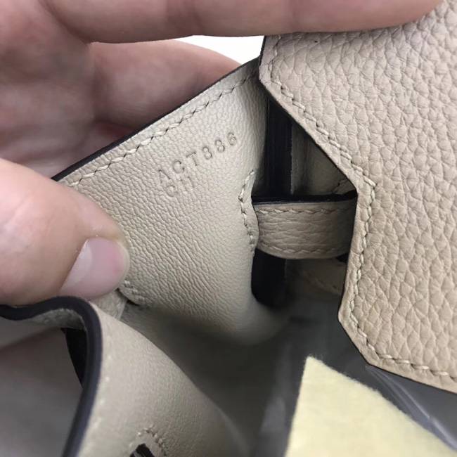 エルメス バーキン25 トレンチ トゴ シルバー金具