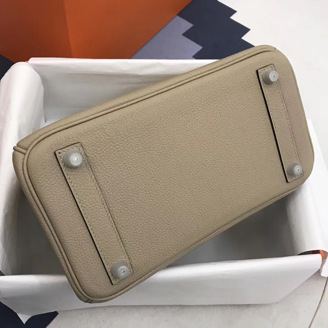 エルメス バーキン25 トレンチ トゴ シルバー金具