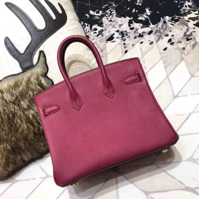 エルメス バーキン25 トスカ トゴ ゴールド金具