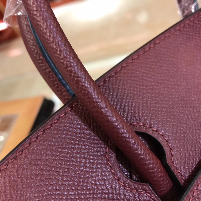 エルメス バーキン25 ルージュアッシュ ヴォーエプソン ゴールド金具