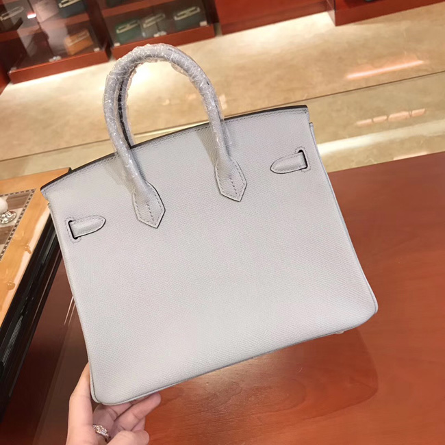 エルメス バーキン25 ブルーグラシエ ヴォーエプソン ゴールド金具