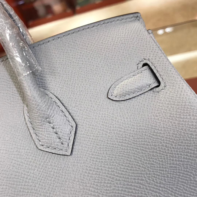 エルメス バーキン25 ブルーグラシエ ヴォーエプソン ゴールド金具