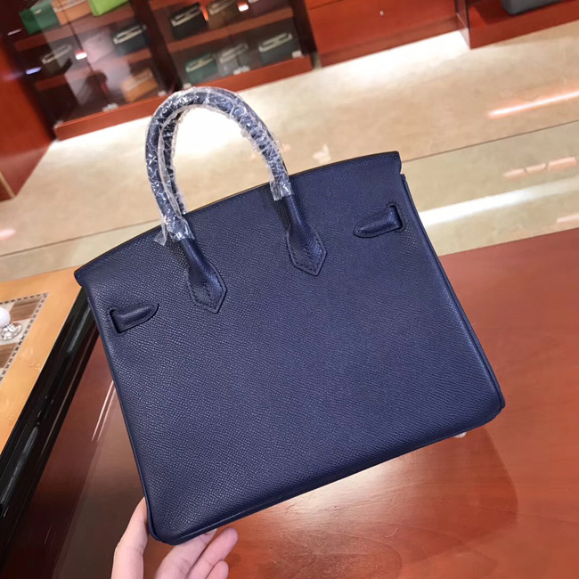 エルメス バーキン25 ブルーサフィール ヴォーエプソン ゴールド金具