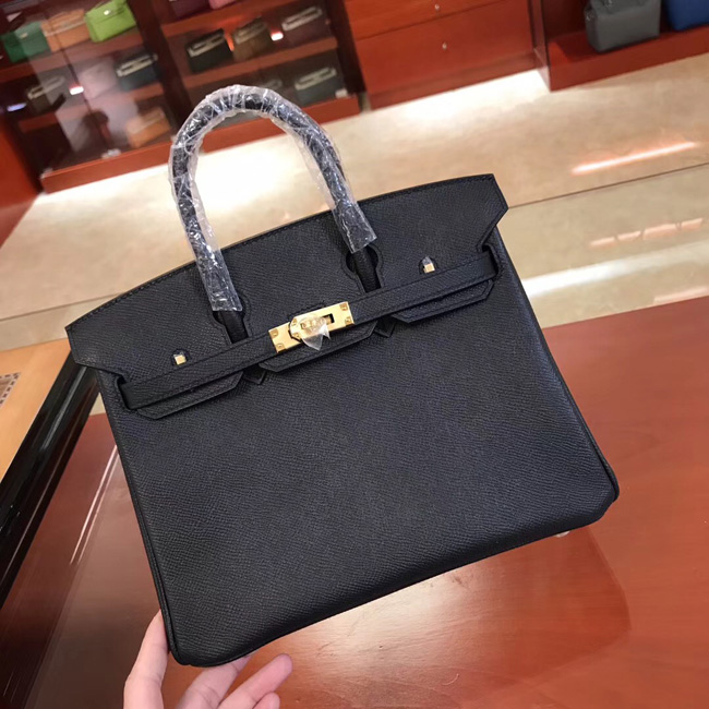 エルメス バーキン25 ブラック ヴォーエプソン ゴールド金具