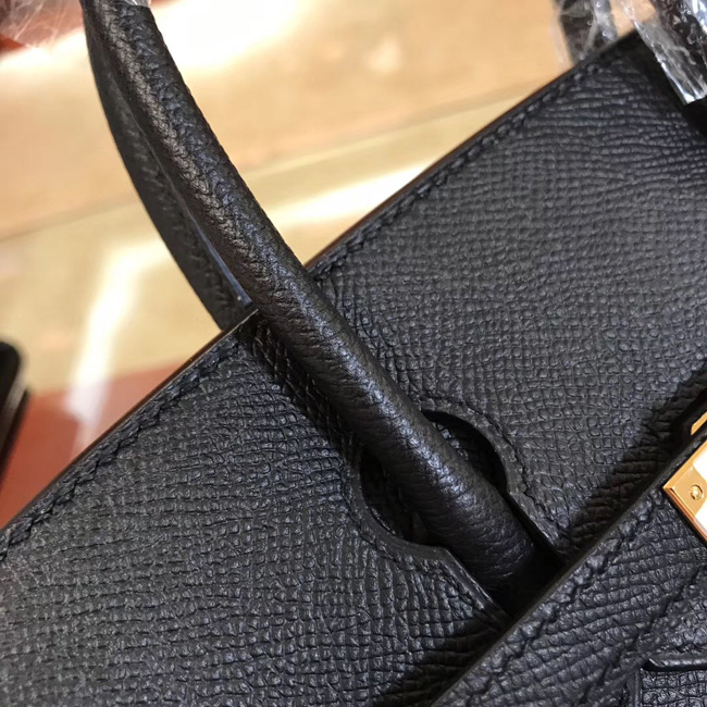 エルメス バーキン25 ブラック ヴォーエプソン ゴールド金具