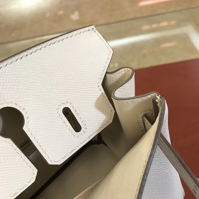 エルメス バーキン25 クレ ヴォーエプソン シルバー金具