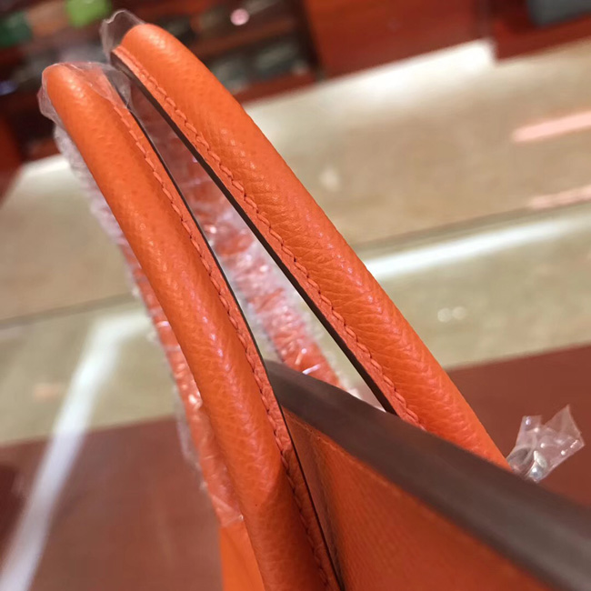 エルメス バーキン25 オレンジ ヴォーエプソン シルバー金具