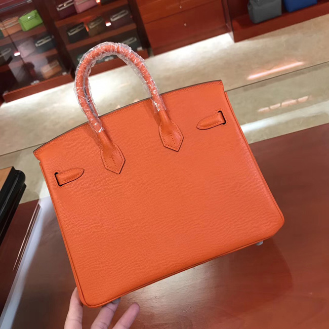 エルメス バーキン25 オレンジ ヴォーエプソン シルバー金具