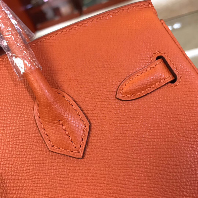 エルメス バーキン25 オレンジ ヴォーエプソン シルバー金具