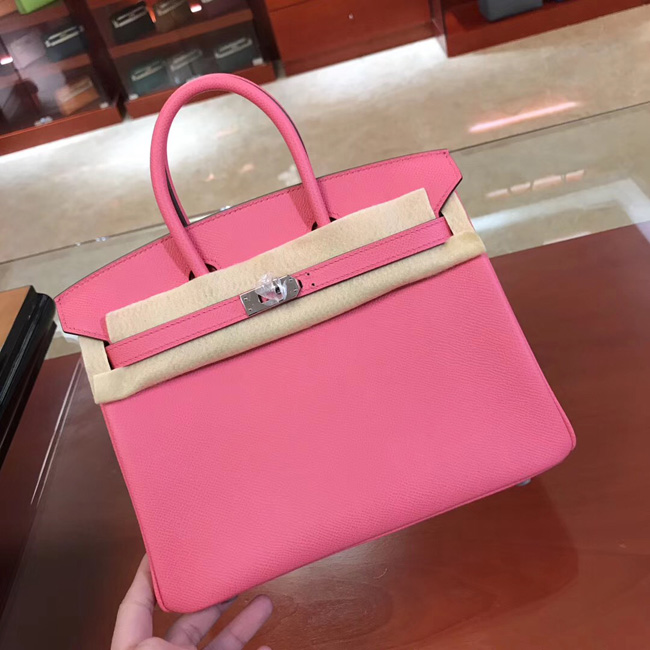 エルメス バーキン25 ローズアザレ ヴォーエプソン シルバー金具