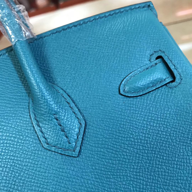 エルメス バーキン25 ターコイズ ヴォーエプソン ゴールド金具