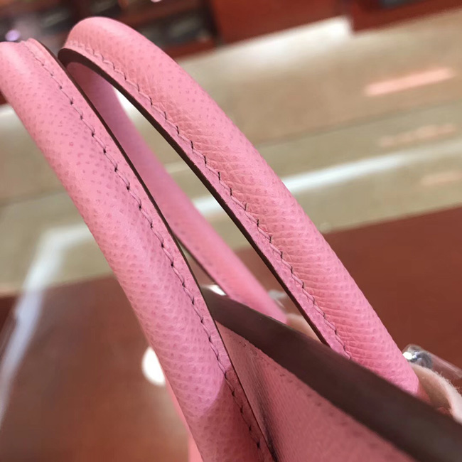 エルメス バーキン25 ピンク ヴォーエプソン シルバー金具