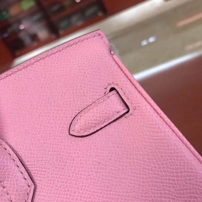 エルメス バーキン25 ピンク ヴォーエプソン シルバー金具